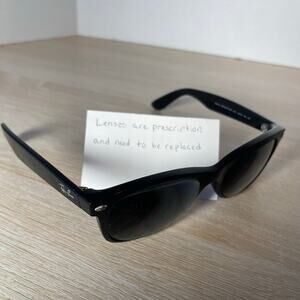 Ray-Ban New Wayfarer RB2132 901L Black Full Rim Sunglasses FRAMES ONLY 55-18-145